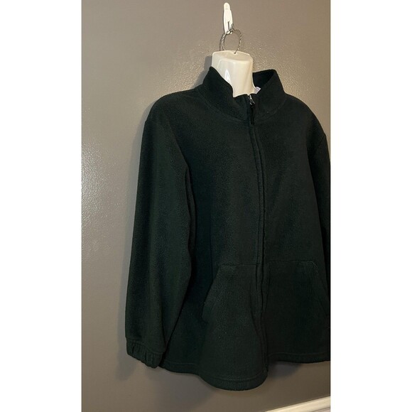Alpine Ridge Fleece Jacket Womens Small Black Full Zip Pockets Warm Cozy Outdoor - Picture 2 of 6